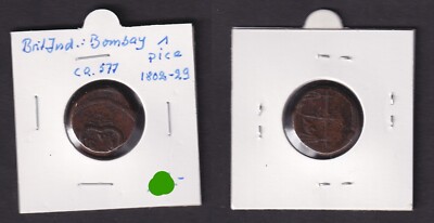 1 Pice Münze British East India Company Bombay 1802-1829 (146526)