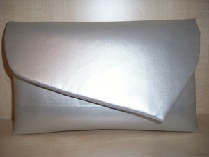 silver grey clutch bag uk