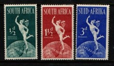 South Africa 1949 UPU Universal Postal Union SG128-30 Mint