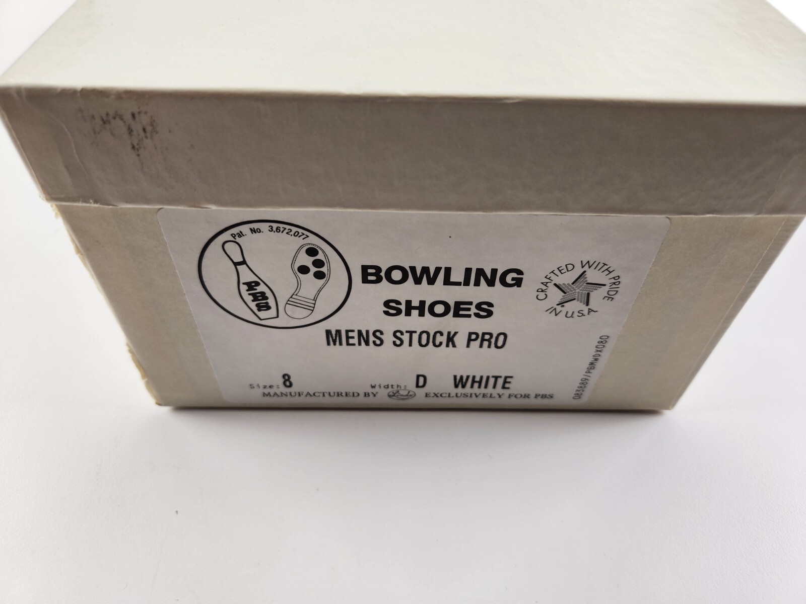 VINTAGE LINDS BOWLING SHOES NOS PBS MENS STOCK PRO WHITE SIZE 8D eBay