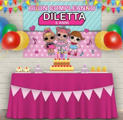 9° compleanno striscione 9° compleanno decorazione oro rosa