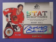 Bobby Hull Limited Edition /58 Autograph SP Game Used Edition NM-M