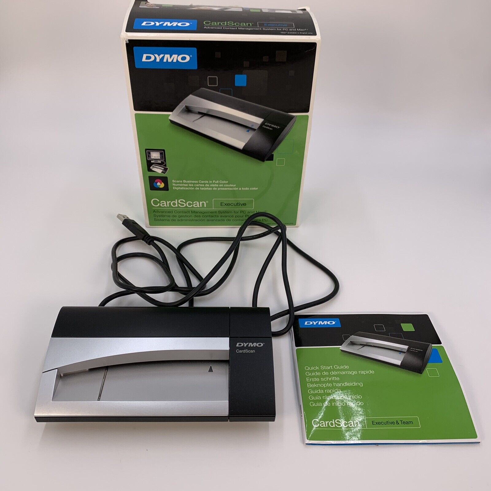Dymo CardScan 800C Executive Business Card Scanner Like New