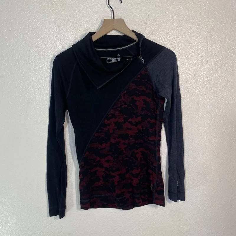 smartwool merino 250 asym camo base-layer