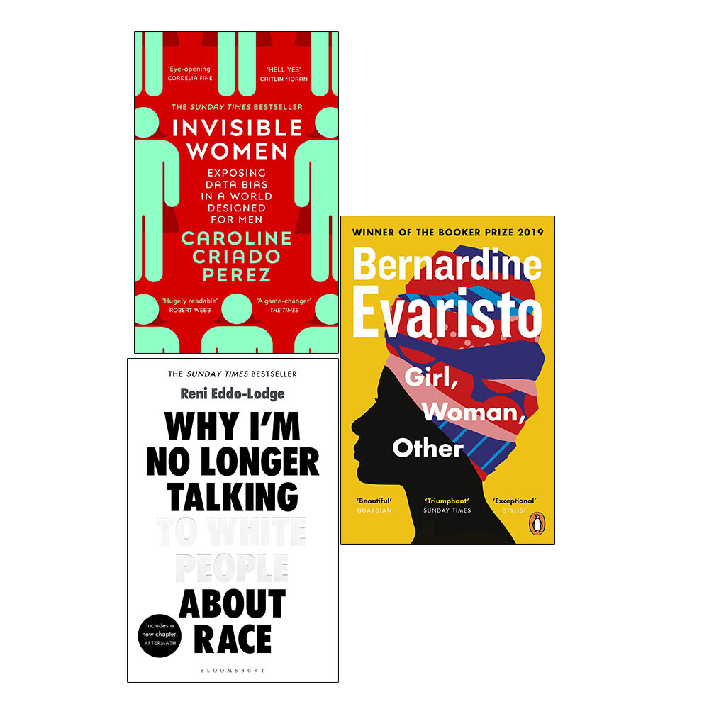 Invisible Women,Why I’m No Longer,Girl, Woman, Other 3 Books Collection Set NEW