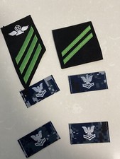 US Navy Petty Officer Aviation Ordnance Dress Uniform Rank Patch Lot