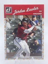 2023 Donruss - Jordan Lawlar #244  Retro Variations On Fire  20/75  Diamondbacks