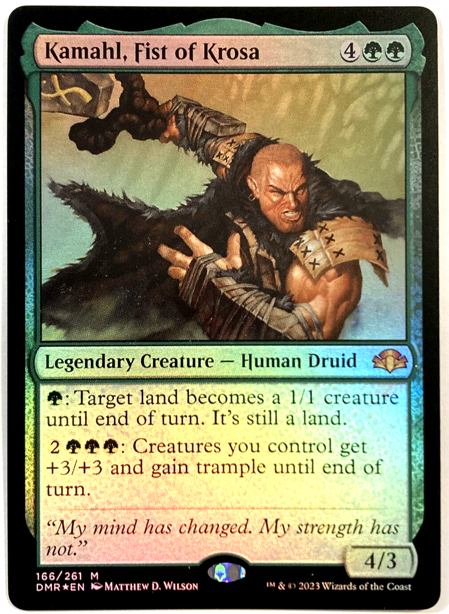 MTG Kamahl, Fist of Krosa *FOIL* Dominaria Remastered 166/520 NM