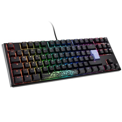 Ducky One 3 Classic Black/White TKL Gaming Tastatur, RGB LED - MX-Clear