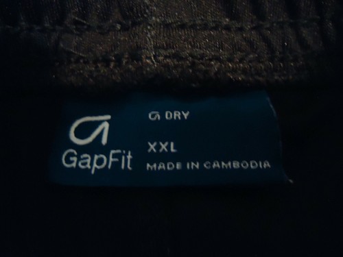 Gap Fit G Dry Boy’s Black / Gray Athletic Shorts Elastic Waist Size XXL - Picture 3 of 5