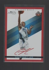 COURTNEY LEE 2008-09 TOPPS SIGNATURE SERIES RED ROOKIE CARD #TS-CL /869