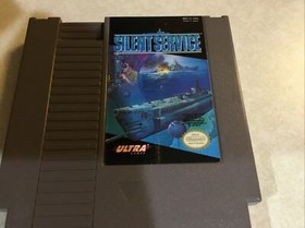 Nintendo NES game Silent Service Tested and Worked Original Owner