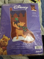 Vintage Disney Pooh  s Presents Felt Appliqu  Stocking Kit