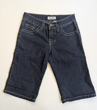 Hot Bottoms Women's Bermuda Stretch Denim Shorts Size 5/6 Dark Wash