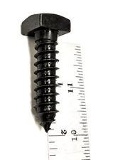 (10) 1/2 x 2 Square Head Lag Bolt Screw Steel BLACK OXIDE .50 X 2" (3/4" head)