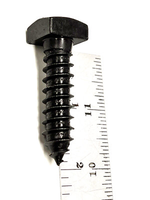 (50) 1/2 x 2 Square Head Lag Bolt Screw Steel BLACK OXIDE .50 X 2'' (3/4'' head)