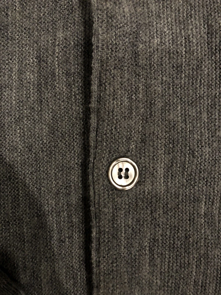Cárdigan de Colección The Fox Años 70 Para Hombre L Gris Cuello en V Hecho en EE. UU. Suéter Foto 3 de 4