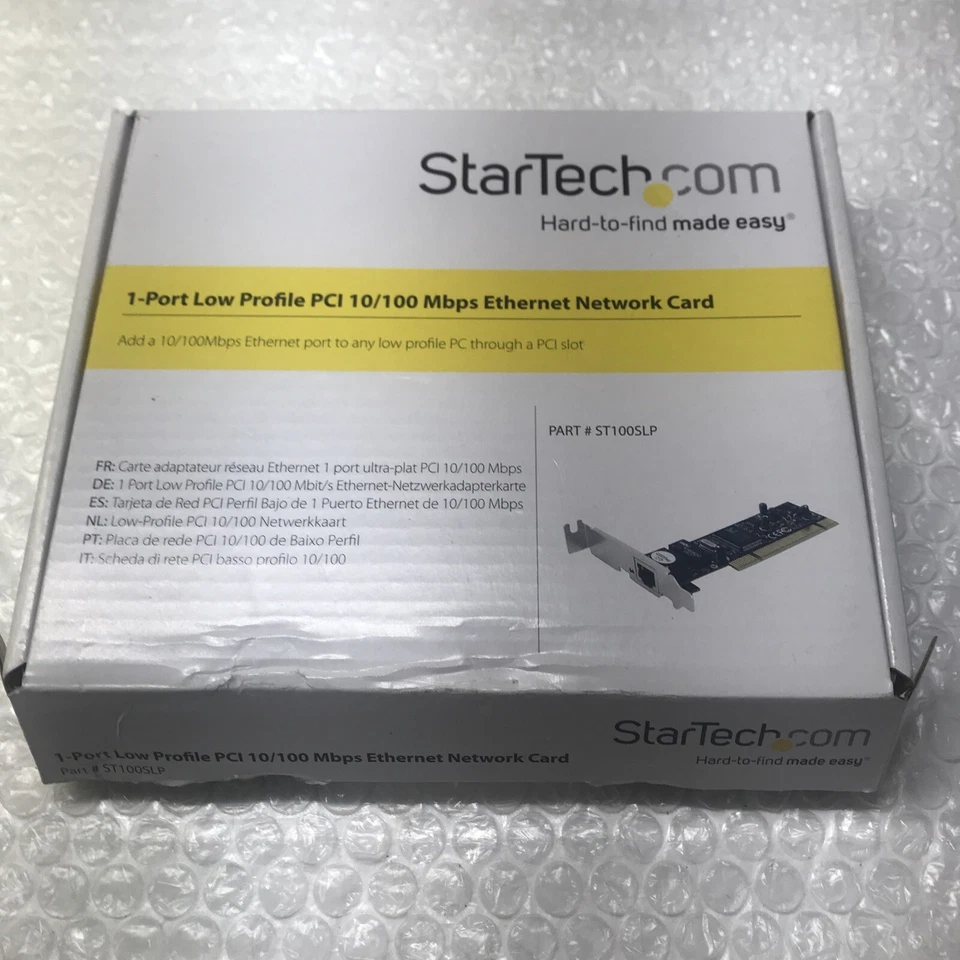 *New In Box StarTech ST100SLP1 Port Low Profile PCI 10/100 Mbps Ethernet # - Image 2 of 4