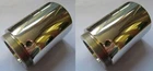 06-0350DS NORTON PRE 1971 FORK SEAL HOLDER SHROUDS STAINLESS DRILLED  X 2