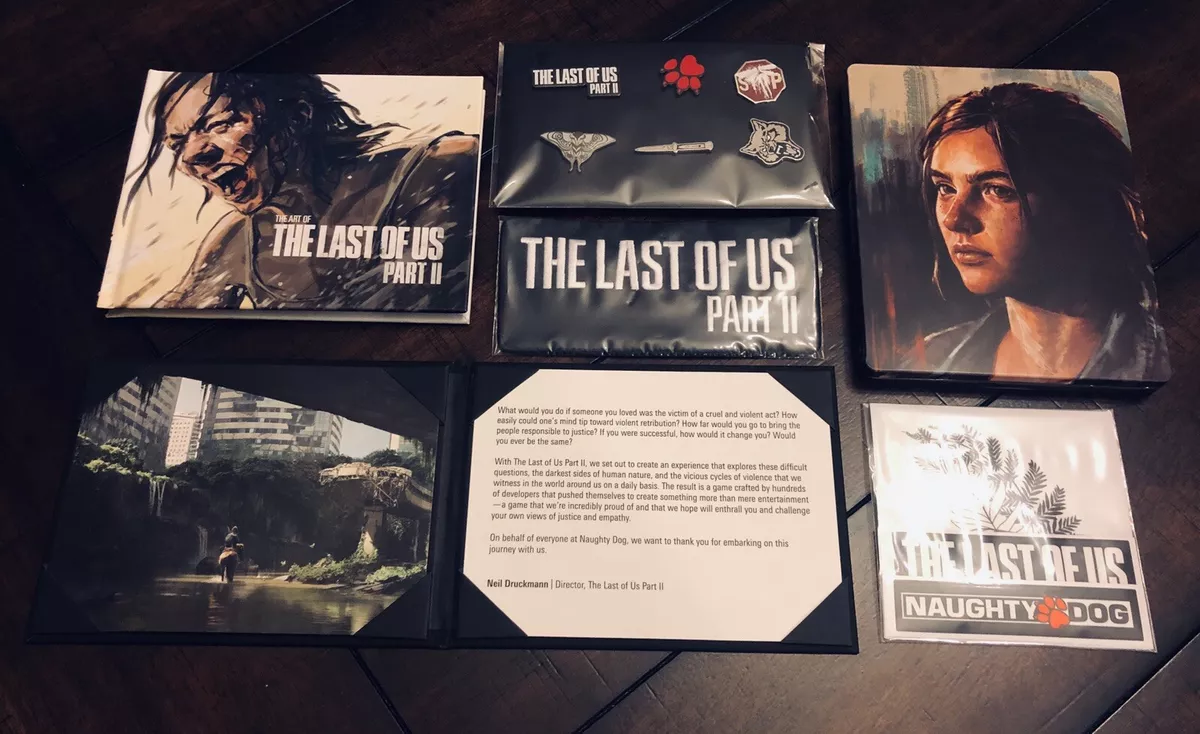 The Last Of Us Part II 2 Ellie Edition (Steelbook + Pin Set + Art Book and  More)