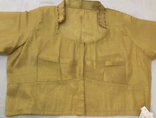 Ready made Saree Blouse, sharee blouse. indian blouse, choli Size 38 Golden
