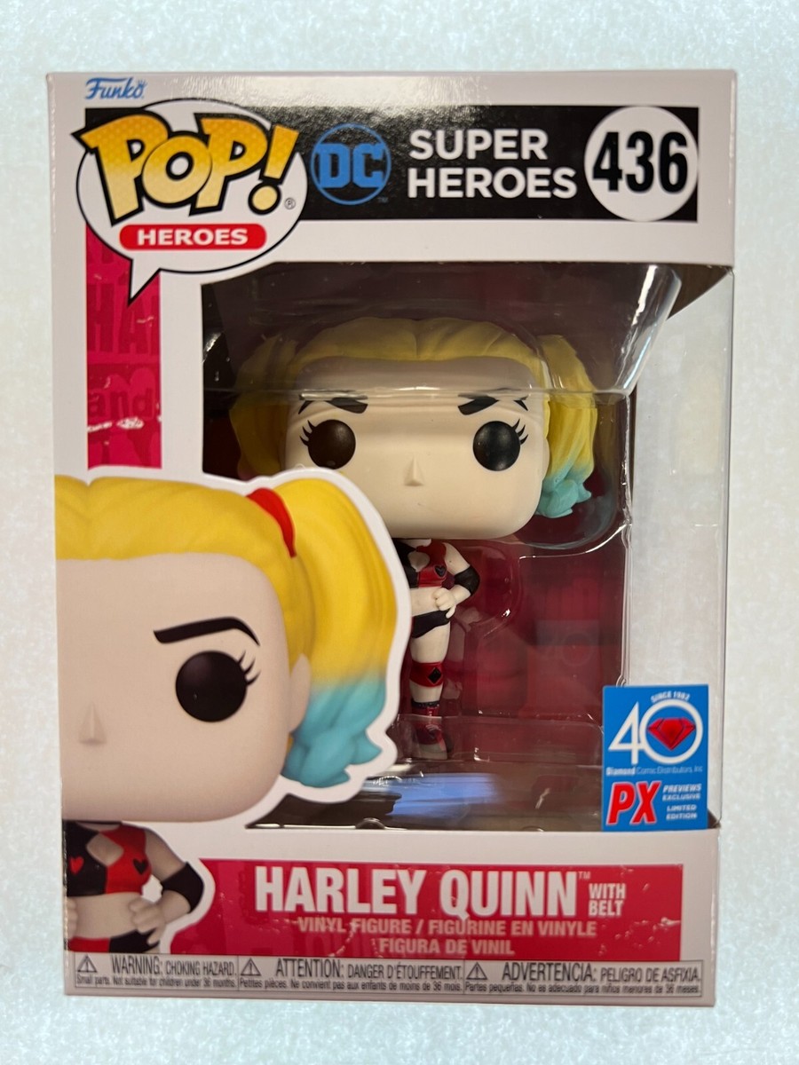 Funko ファニーフェイス　限定240体 FUNKO POP! DC 436 HARLEY QUINN W/ BELT PX PREVIEWS EXCLUSIVE 3.75