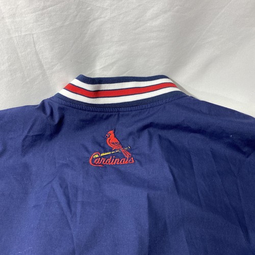 Vintage MLB Colorblock Cardinals Baseball Jacket Official Fan Sportswear Size L - Picture 9 of 12