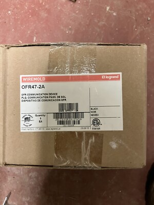 NEW BOX OF 5 NEW WIREMOLD OFR47-2A OFR COMMUNICATION DEVICE BLACK 11 boxes avail