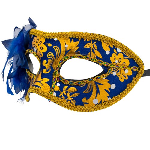 WOMENS Masquerade MASKS | VENETIAN Floral Face Masks | Fancy Dress PROM BALL - Picture 9 of 15