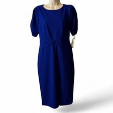 DKNY Royal Blue Twisted Waist Dress, Women’s Size 4