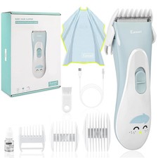 Baby Hair Clippers, Ceramic Blade Electric Kids Hair Trimmer, Ultra-Quiet Cor...
