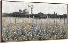 Framed Canvas Wall Art for Living Room Rustic Farmhouse Scenery Vintage Count...