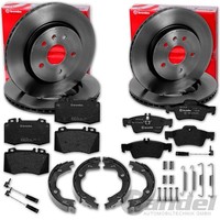 Brembo Bremsscheiben BelÄGe Handbremse Vorne Hinten FüR Mercedes E-KLASSE W211