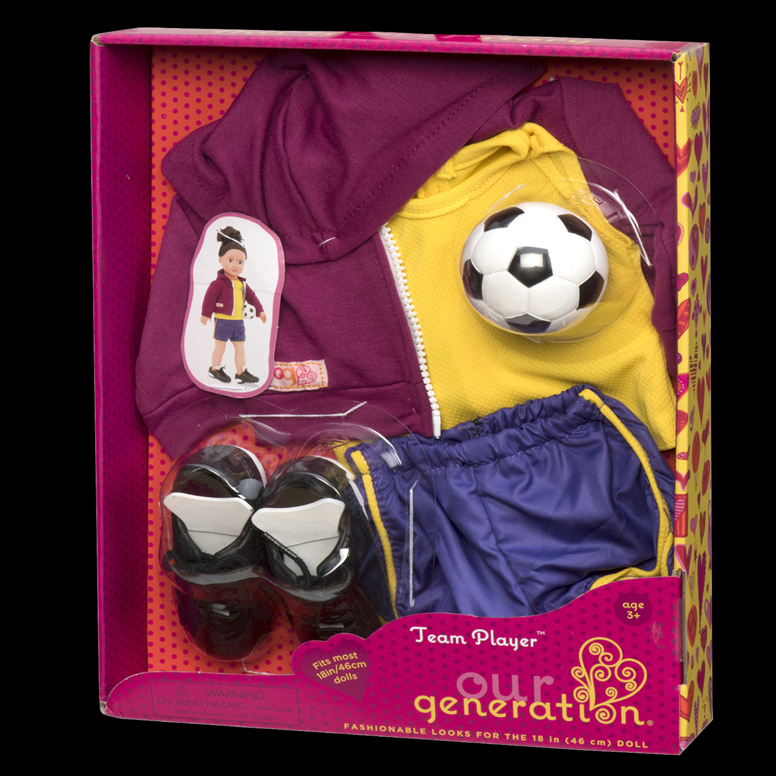 Our Generation Team Player  Doll Deluxe Outfit 18 Inch Socce