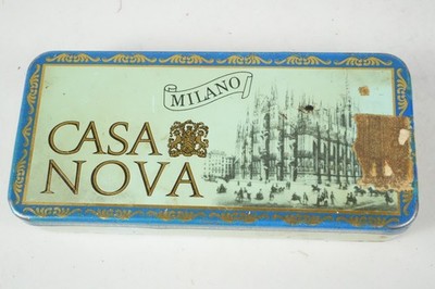 SELTENE, ALTE BLECHDOSE CIGARETTEN SCHACHTEL -MILANO CASA NOVA