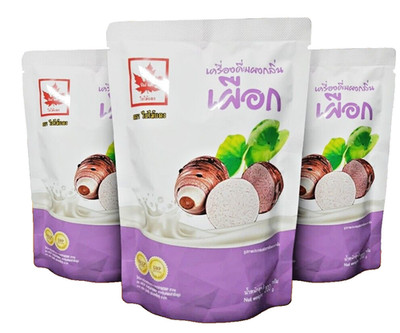 3x Taro Milk Tea Powder Thai Instant Drink Smoothies Desserts Purple Bubble Food