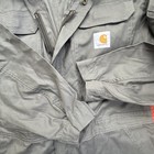 Carhartt Men's Rugged Flex Canvas Coverall Loose Fit Gray Gravel M Short NWT — photo 5