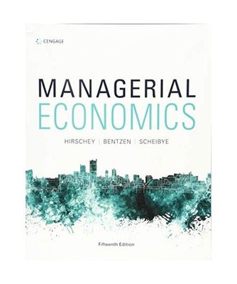 Managerial Economics, Mark [University of Kansas] Hirschey, Eric 
