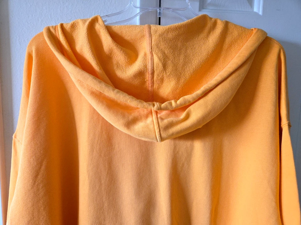 Sudadera con capucha suéter de felpa francesa de gran tamaño naranja soleada 3XL 4X 26 28 XXXL 3X Foto 4 de 4