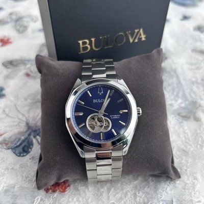 Bulova Surveyor 96A275 Men's Classic Watch Blue Dial Men's Automatic Watch 42mm