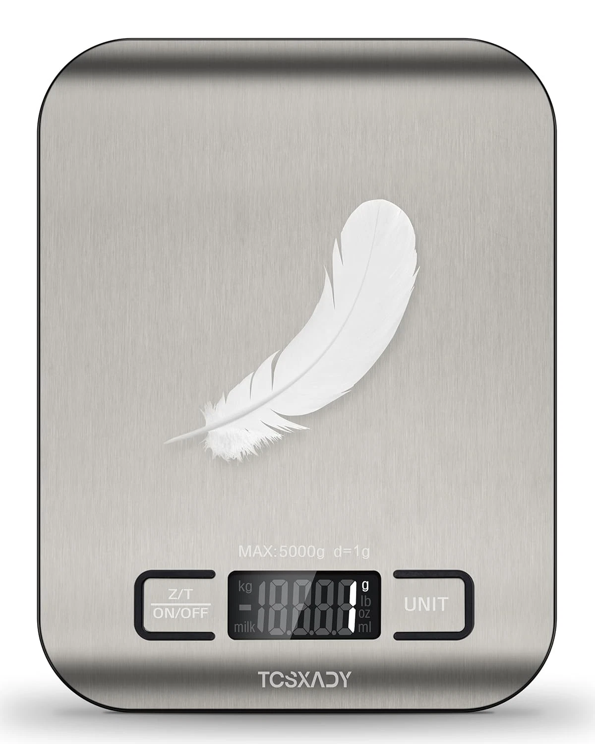 Bascula digital de cocina 11lb acero inoxidable 6 unidades pantalla lcd cocina