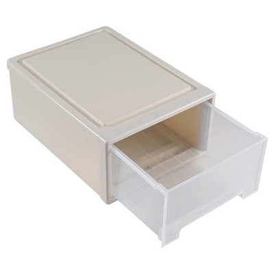 18 Quart Plastic Stackable Chest Storage Drawer Bins Home Organizer 1 PCS