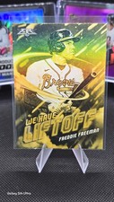 2021 Topps Fire #WHL-3 Freddie Freeman We Have Liftoff Gold Minted