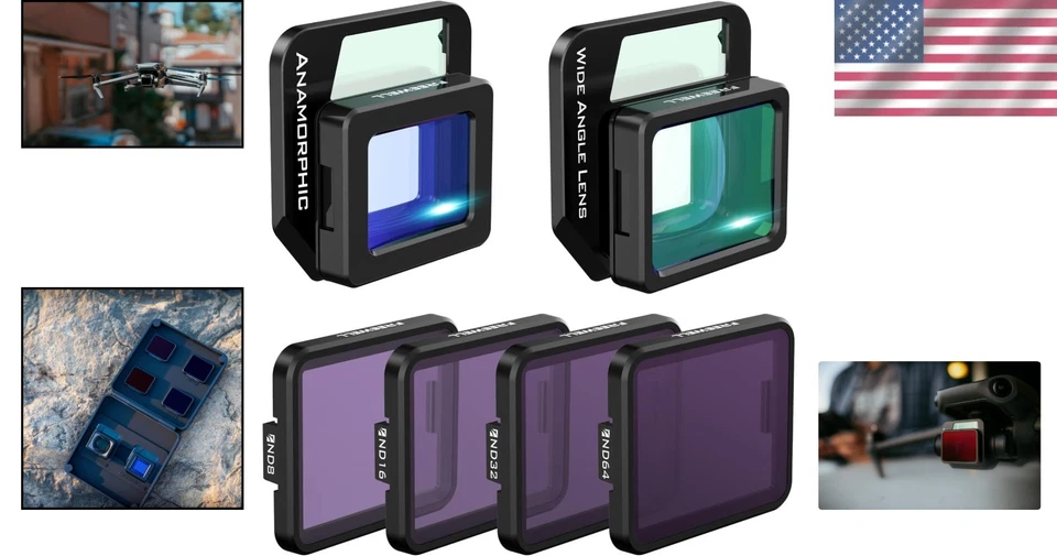 Anamorphic & Wide Angle Lens with Four ND Filters for Stunning Drone Photography - Image 2 of 4