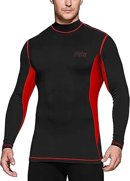 Set uomo termico lungo Johns top fondo cotone intimo caldo gilet strato base foto 2