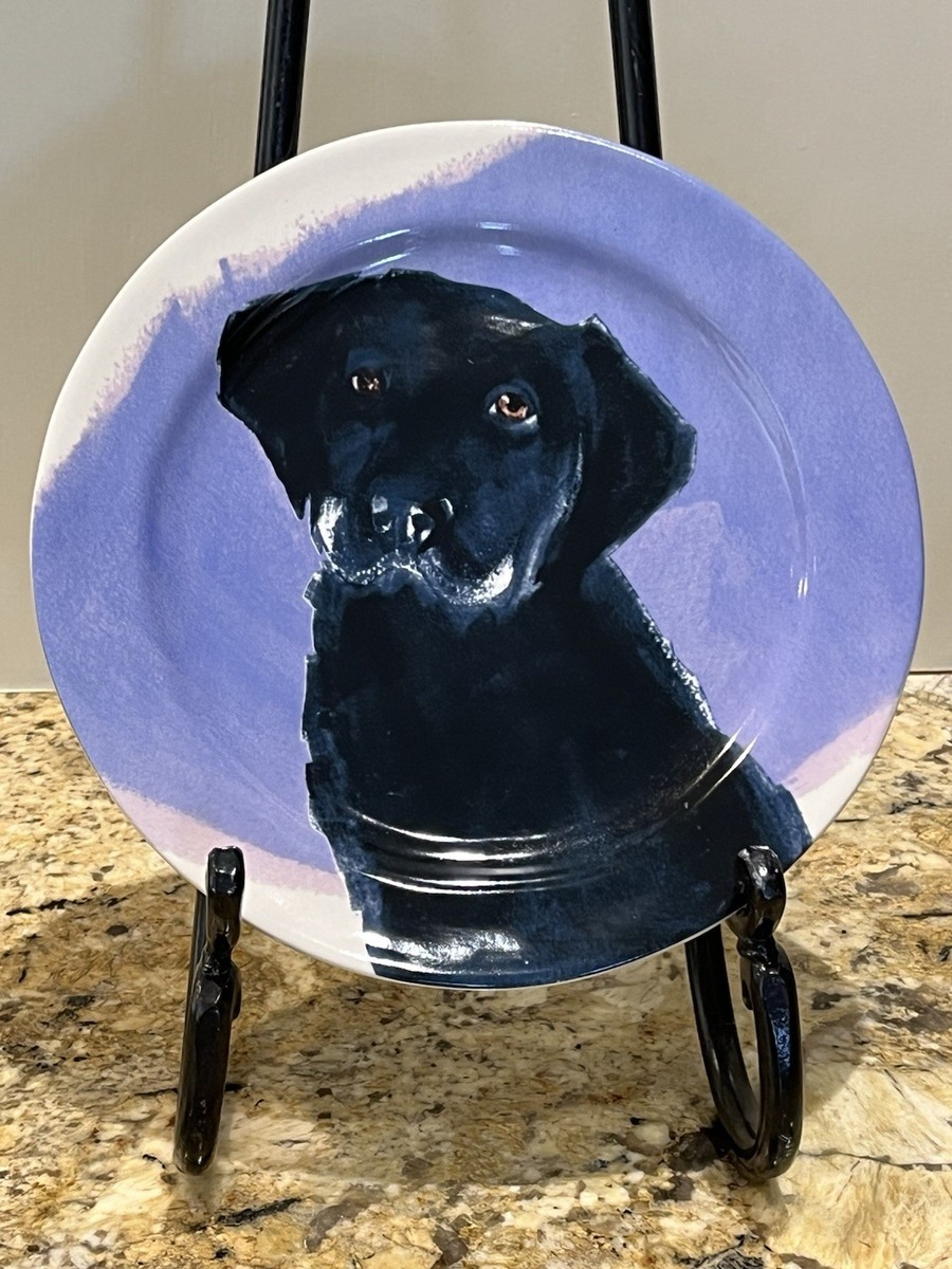 Anthropologie Sally Muir Dog-a-Day Black Lab Retriever Dessert