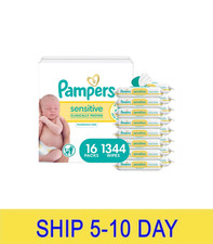 Pampers Baby Wipes, Sensitive, Water Based Wipe, Clinically Proven, Hypoallergen