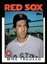 1986 Topps #687 Mike Trujillo Rookie Card Boston Red Sox