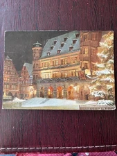 Town Hall, Rathous, Rothenburg ob der Tauber, Bavaria, Germany, Postcard