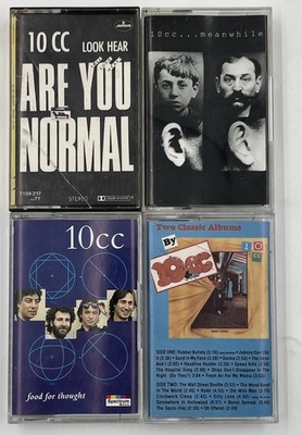 10cc Musikkassetten 4 MC Set Look Hear? Meanwhile Food For Thought Rock 80s 90s
